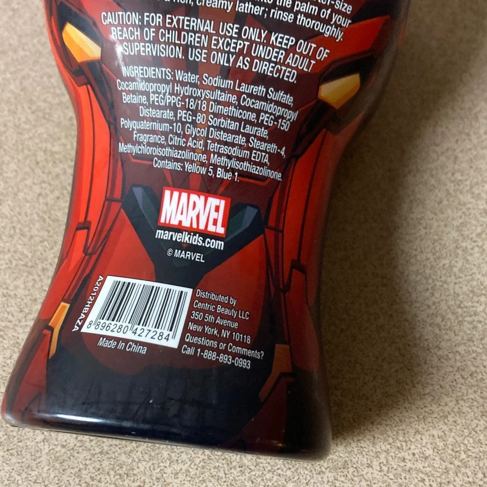 Marvel Red and Yellow 3-in-1 Body Wash, Shampoo & Conditioner
